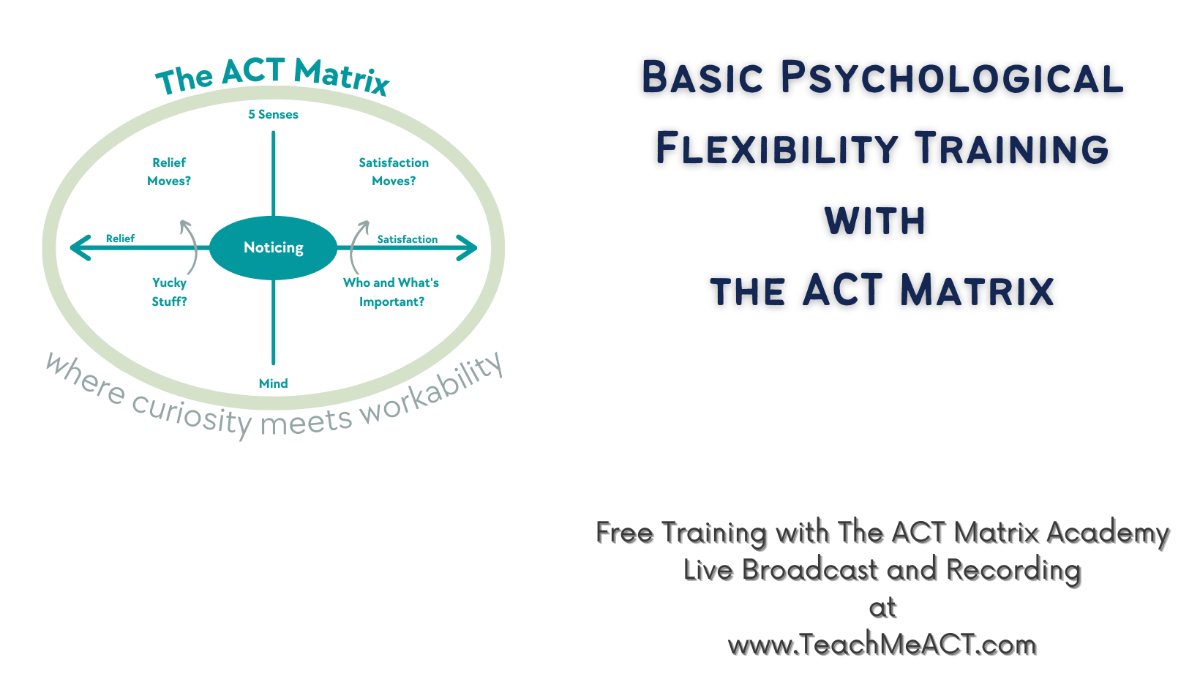 Basic Psychological Flexibility Training with The ACT Matrix - crowdcast