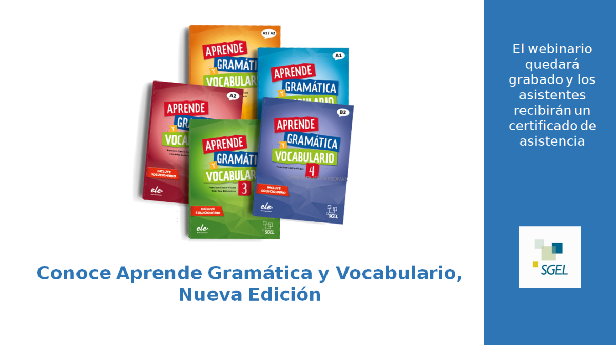 Conoce Aprende Gramática y Vocabulario, nueva edición - crowdcast