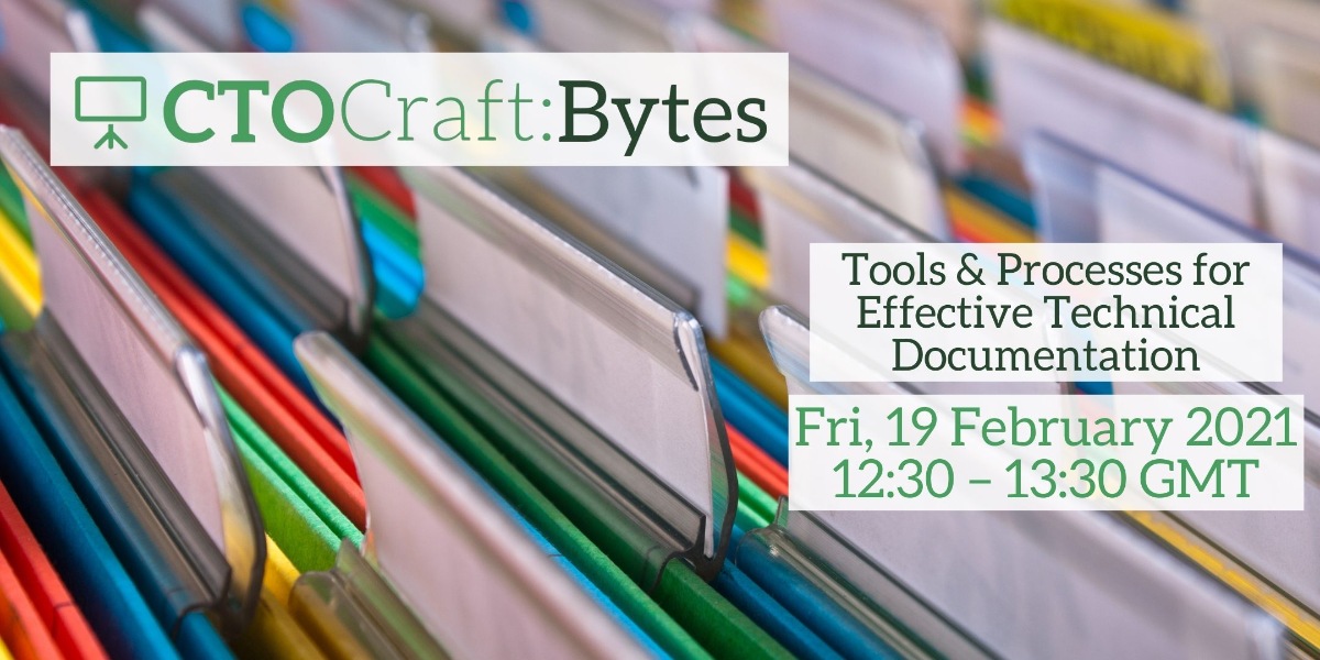 CTO Craft Bytes - Tools & Processes for Effective Technical ...