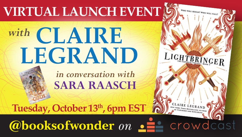 LIGHTBRINGER Launch Event with Claire Legrand and Sara Raasch - crowdcast