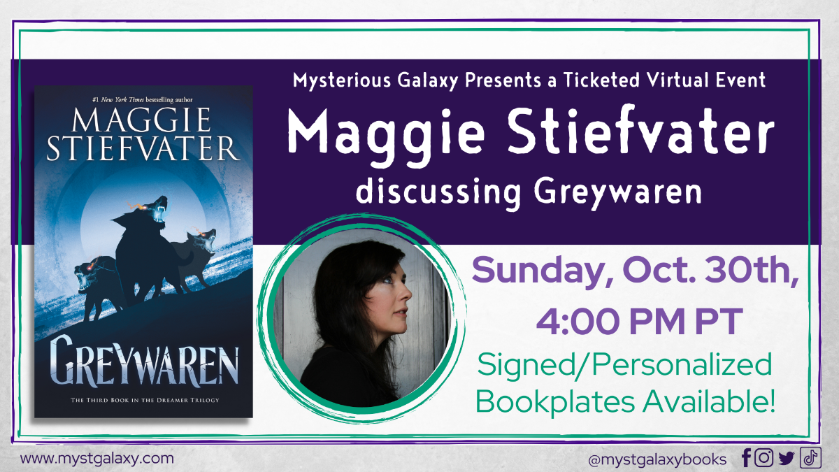 Maggie Stiefvater discussing GREYWAREN - crowdcast